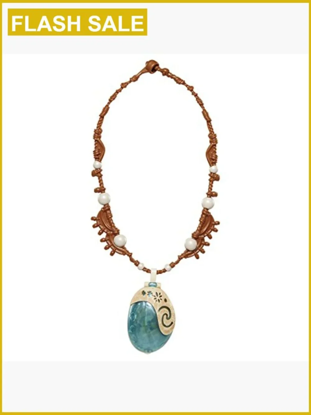 Moana Heart Shell Light Up Necklace by Te Fiti Kids Toy Jewelry